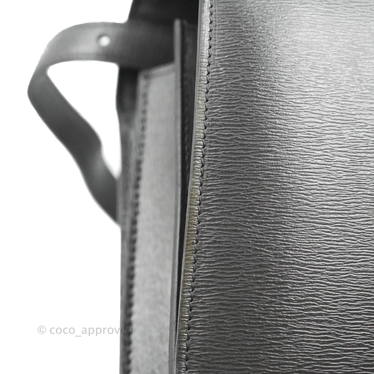 Celine Medium Classic Box Flap Grey Liege Calfskin