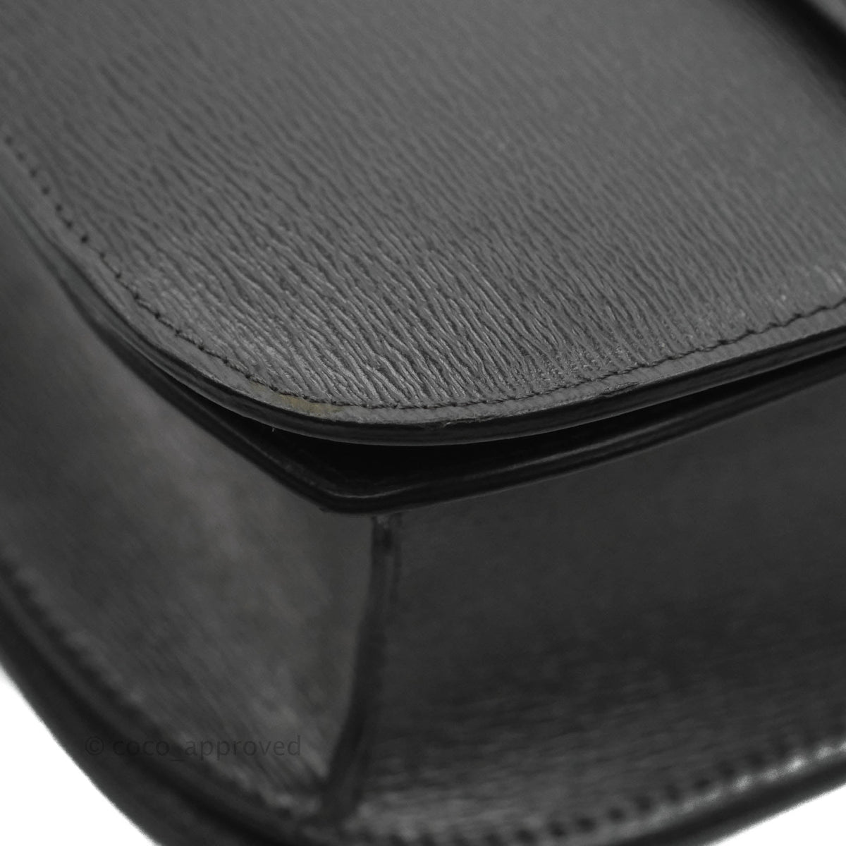 Celine Medium Classic Box Flap Grey Liege Calfskin
