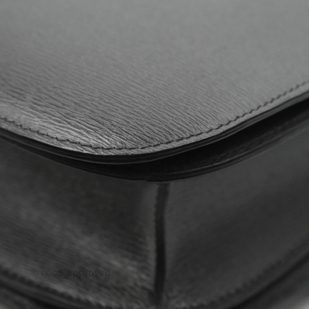 Celine Medium Classic Box Flap Grey Liege Calfskin