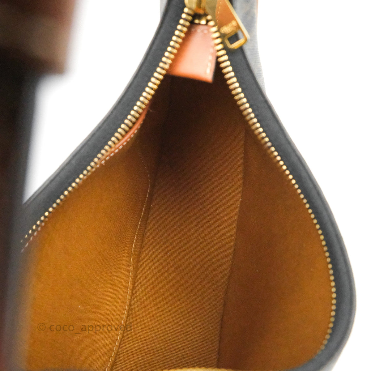 Celine Ava Bag In Triomphe Canvas Calfskin Tan