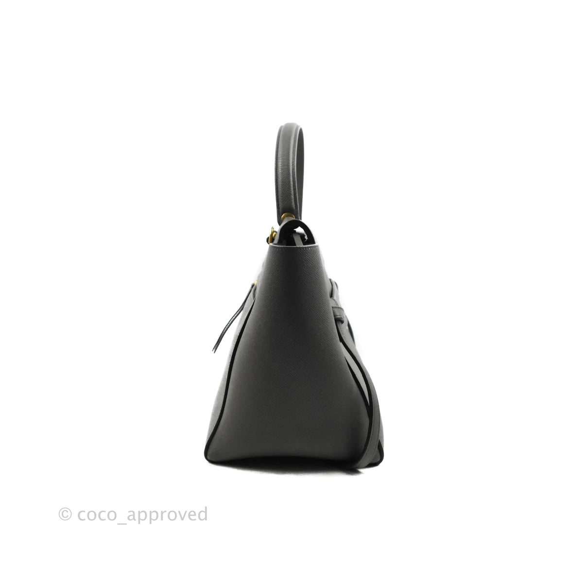 Celine Mini Belt Bag Grey Grained Calfskin Gold Hardware