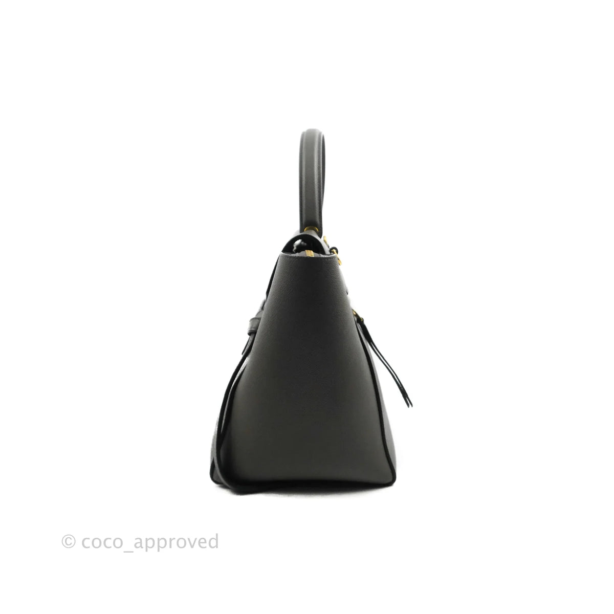 Celine Mini Belt Bag Grey Grained Calfskin Gold Hardware