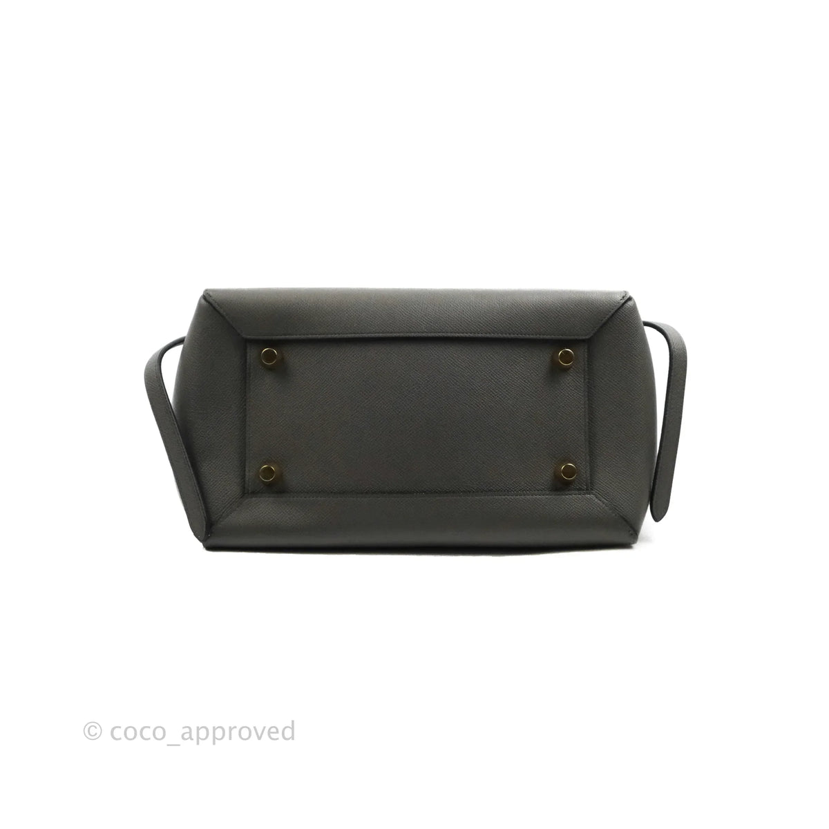 Celine Mini Belt Bag Grey Grained Calfskin Gold Hardware