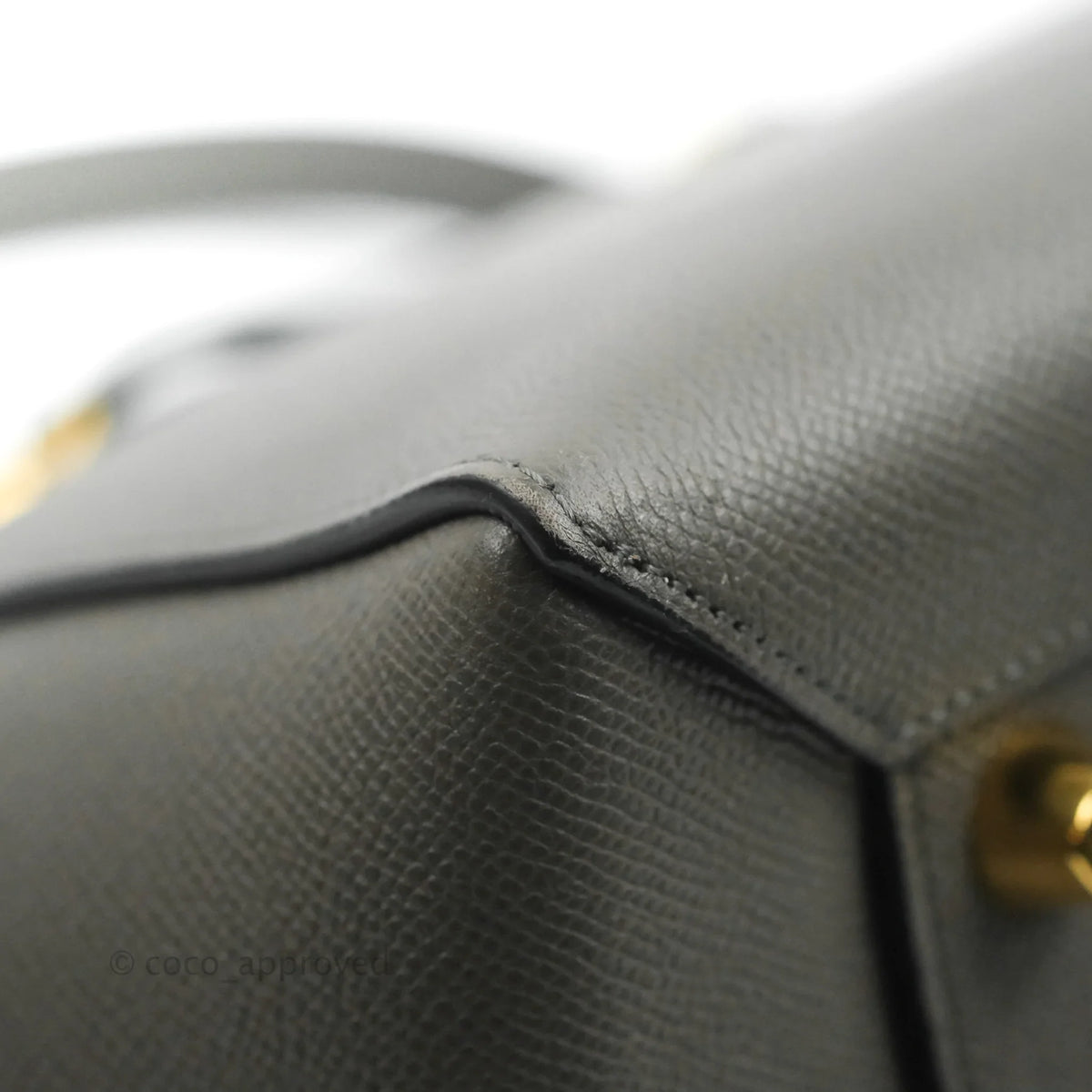 Celine Mini Belt Bag Grey Grained Calfskin Gold Hardware