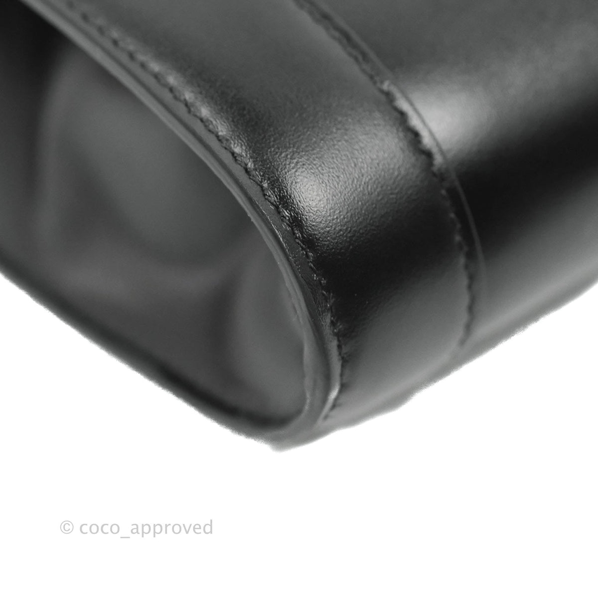 Celine Chain Bag Triomphe in Black Calfskin