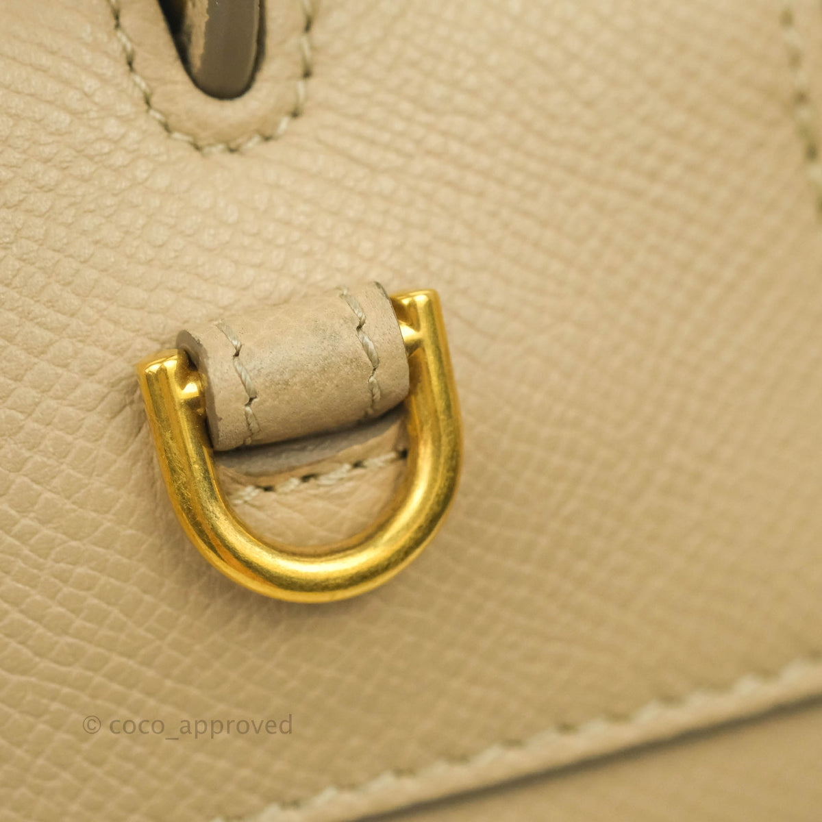 Celine Micro Belt Bag Light Taupe Grained Calfskin Gold Hardware