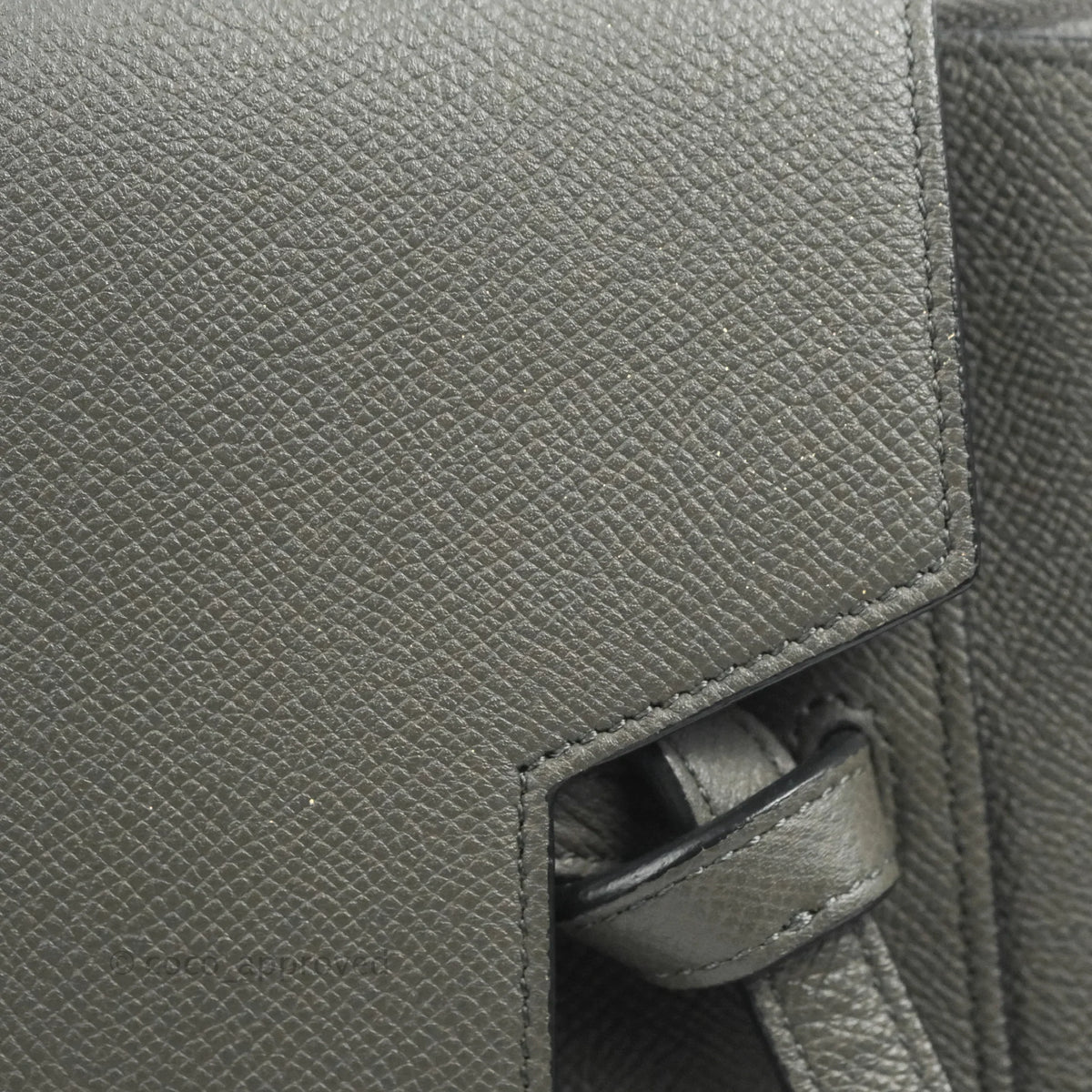 Celine Mini Belt Bag Grey Grained Calfskin Gold Hardware