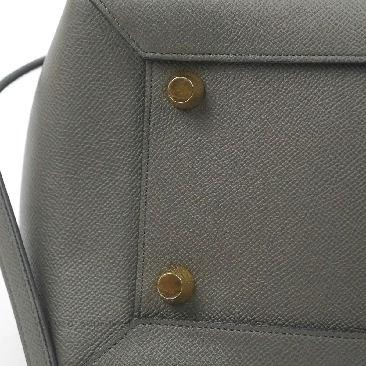 Celine Mini Belt Bag Grey Grained Calfskin Gold Hardware