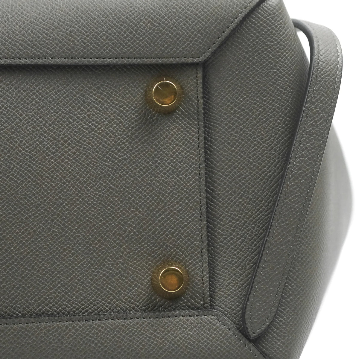Celine Mini Belt Bag Grey Grained Calfskin Gold Hardware