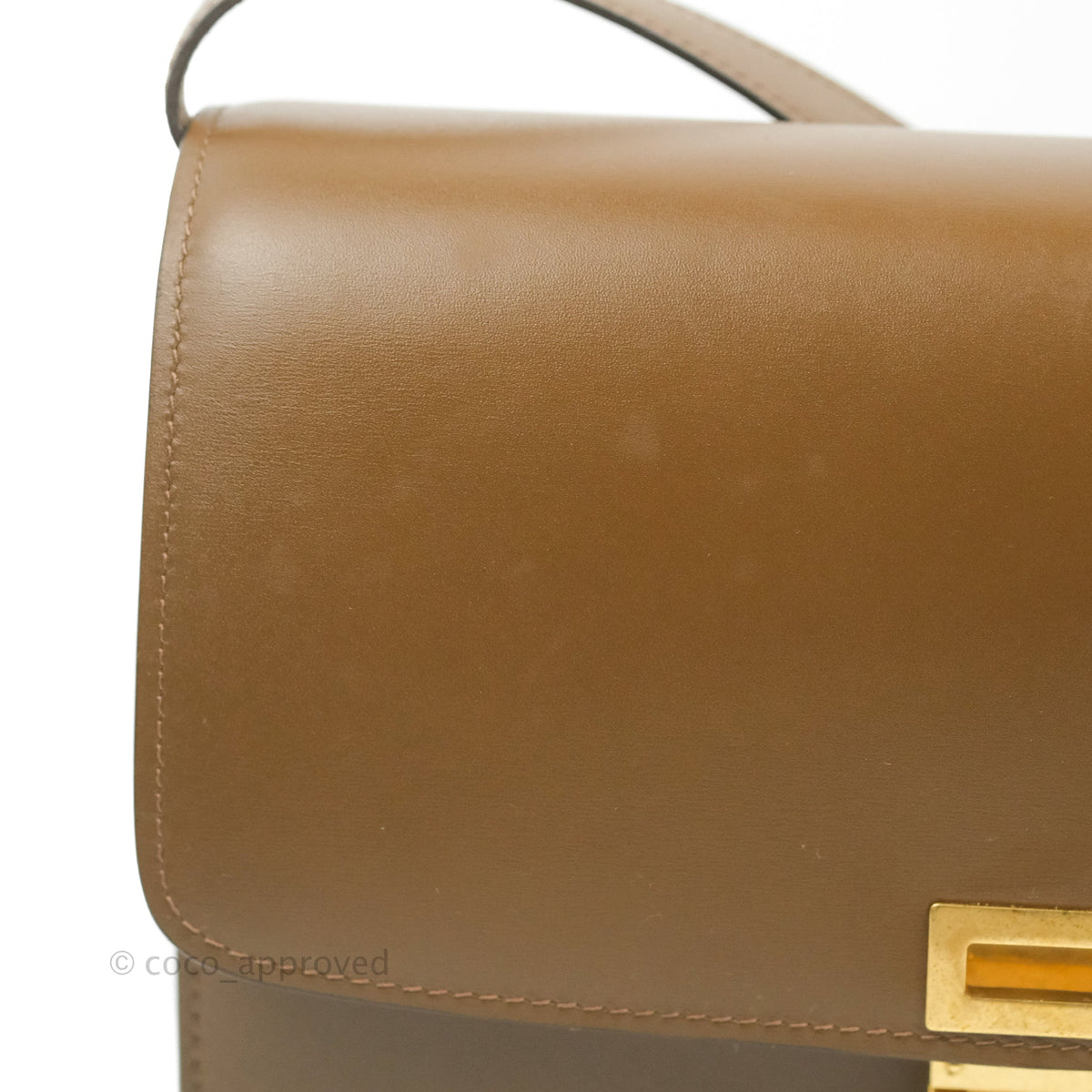 Celine Medium Classic Box Flap Caramel Calfskin