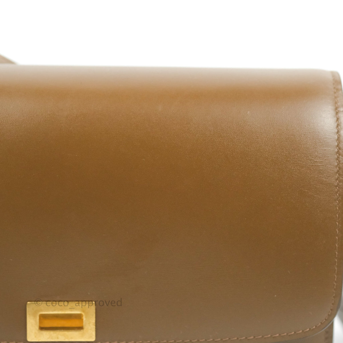 Celine Medium Classic Box Flap Caramel Calfskin