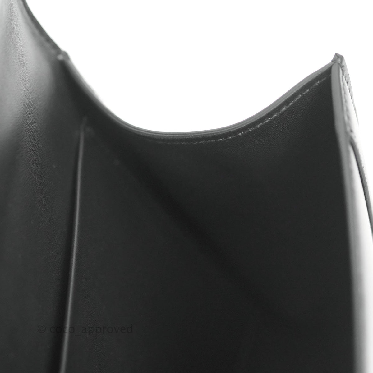 Celine Chain Bag Triomphe in Black Calfskin