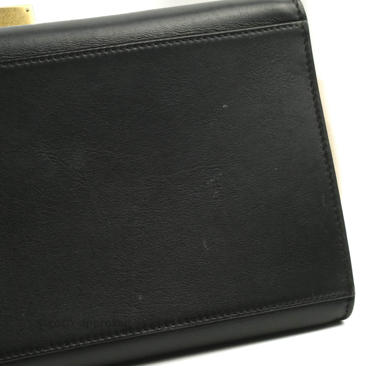 Celine Small Sleek Calfskin Tri-Color Trapeze Ivory Black Raffia