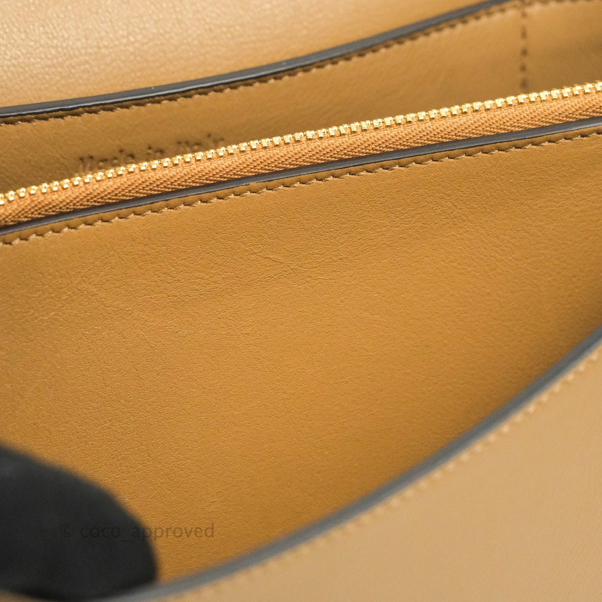 Celine Frame Shoulder Bag White Brown Calfskin Gold Hardware