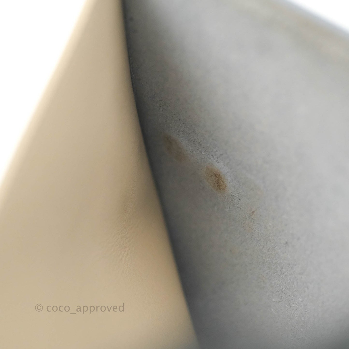 Celine Strap Medium Wallet Grained Leather Blue/Taupe