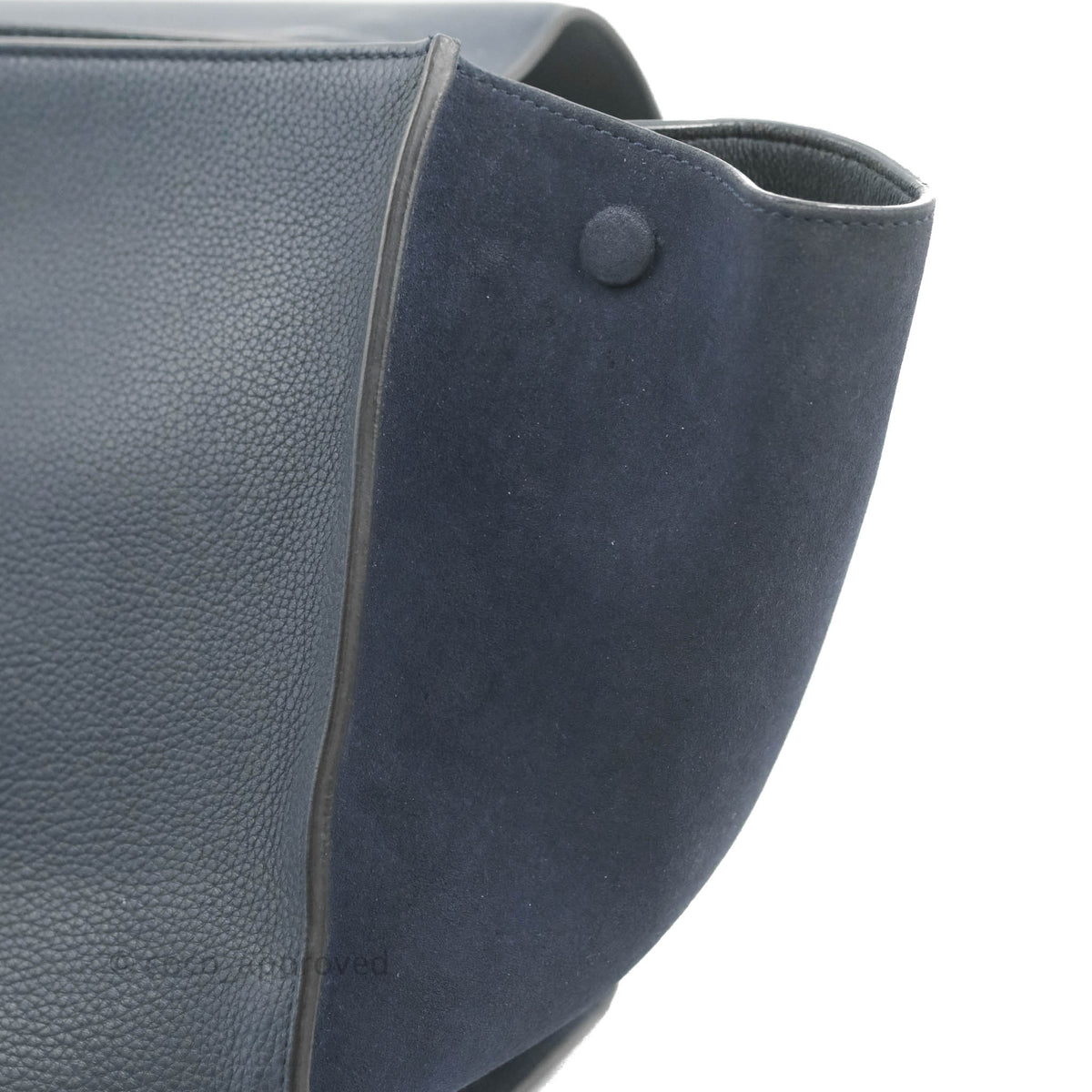 Celine Small Sleek Trapeze Navy Calfskin
