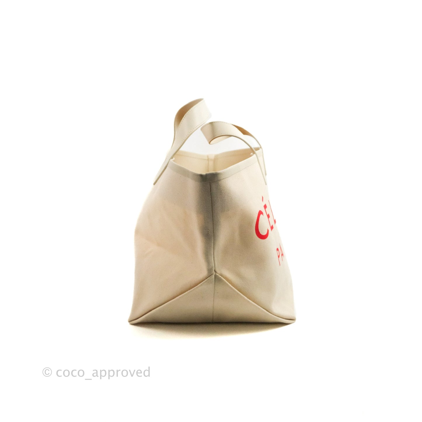 Celine Made In Tote Bag Natural Canvas