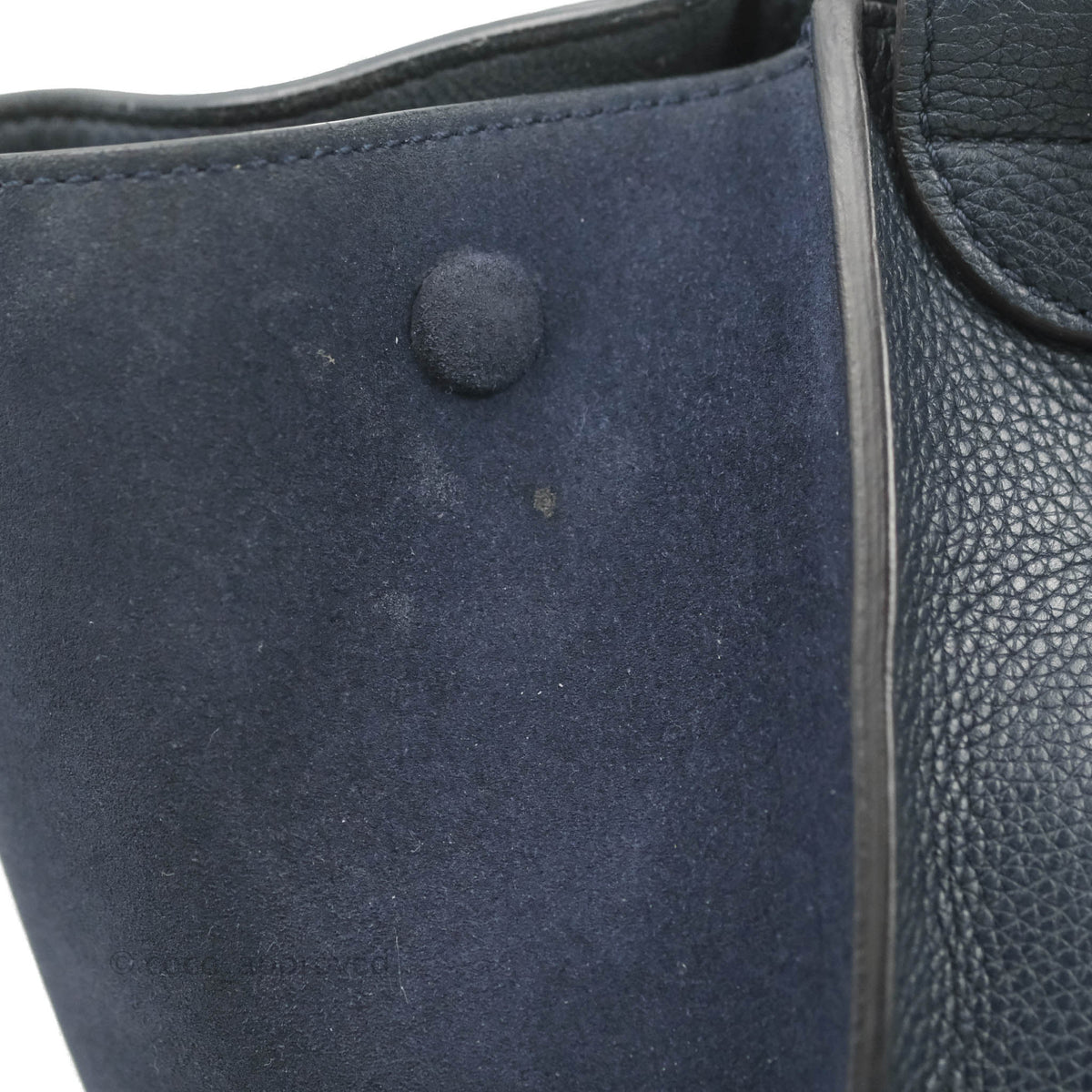 Celine Small Sleek Trapeze Navy Calfskin