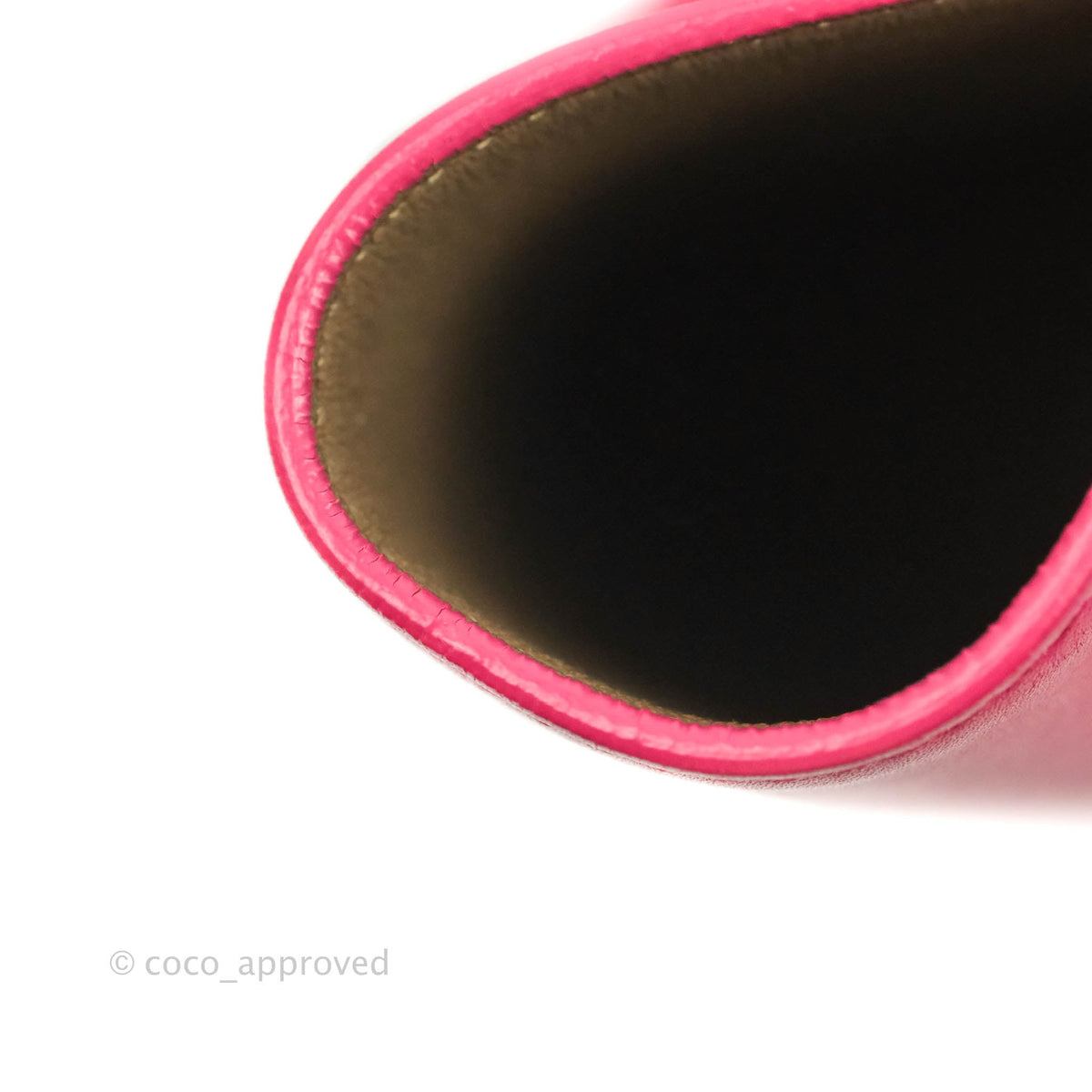 Celine Small Sleek Trapeze Beige Neon Pink Calfskin