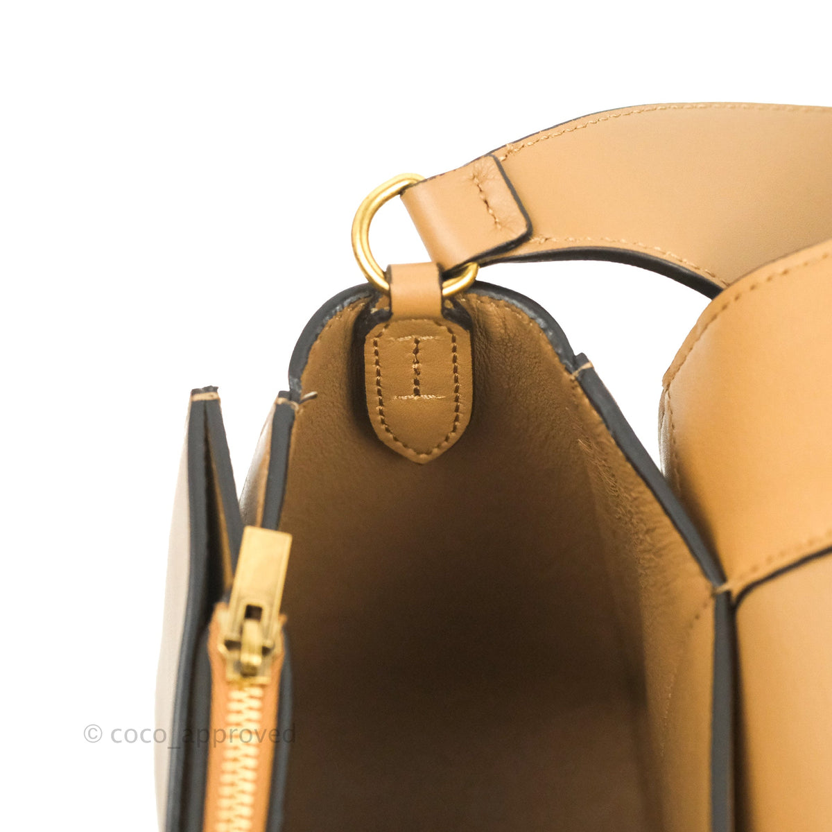 Celine Frame Shoulder Bag White Brown Calfskin Gold Hardware
