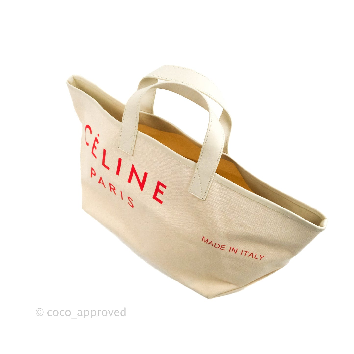 Celine Made In Tote Bag Natural Canvas