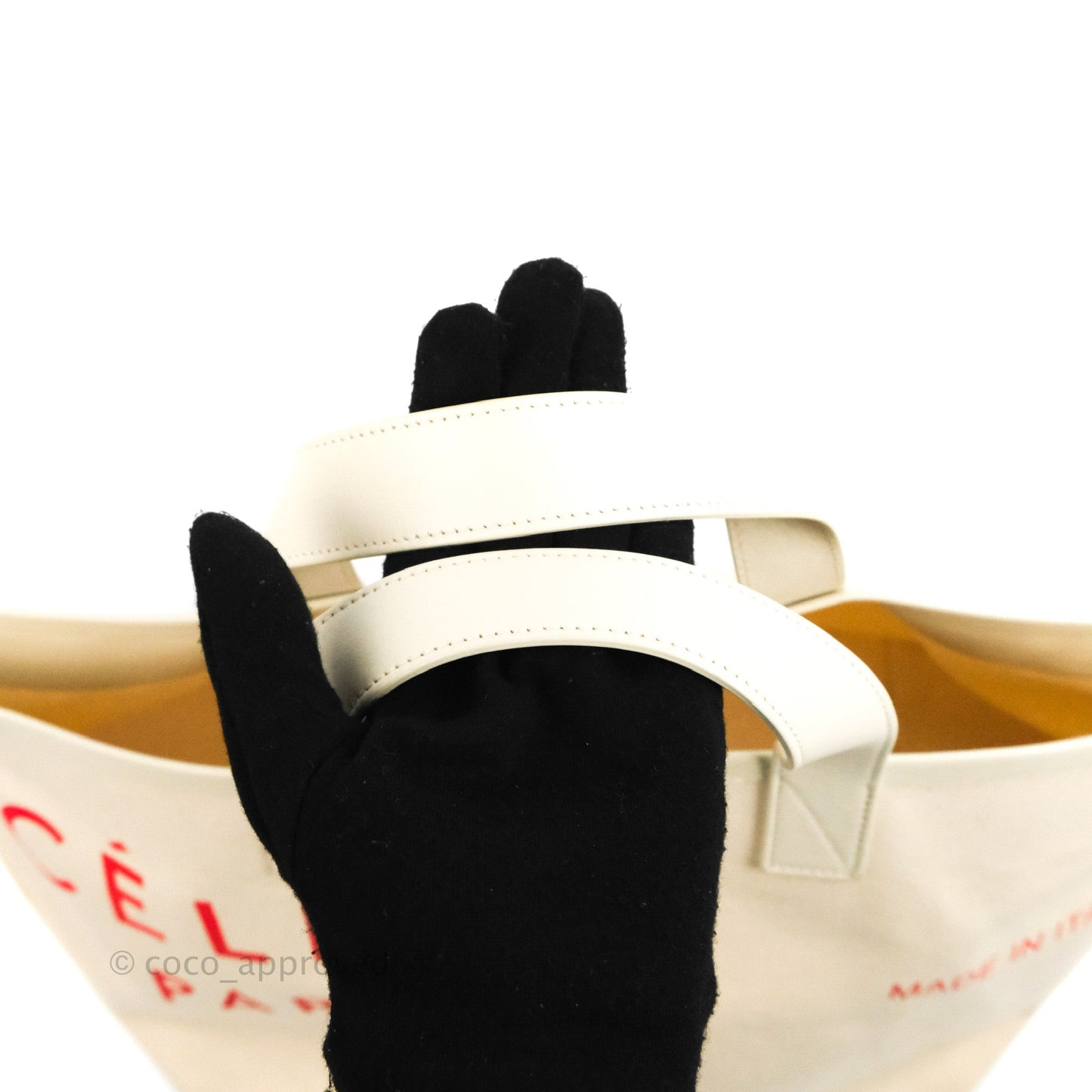 Celine Made In Tote Bag Natural Canvas