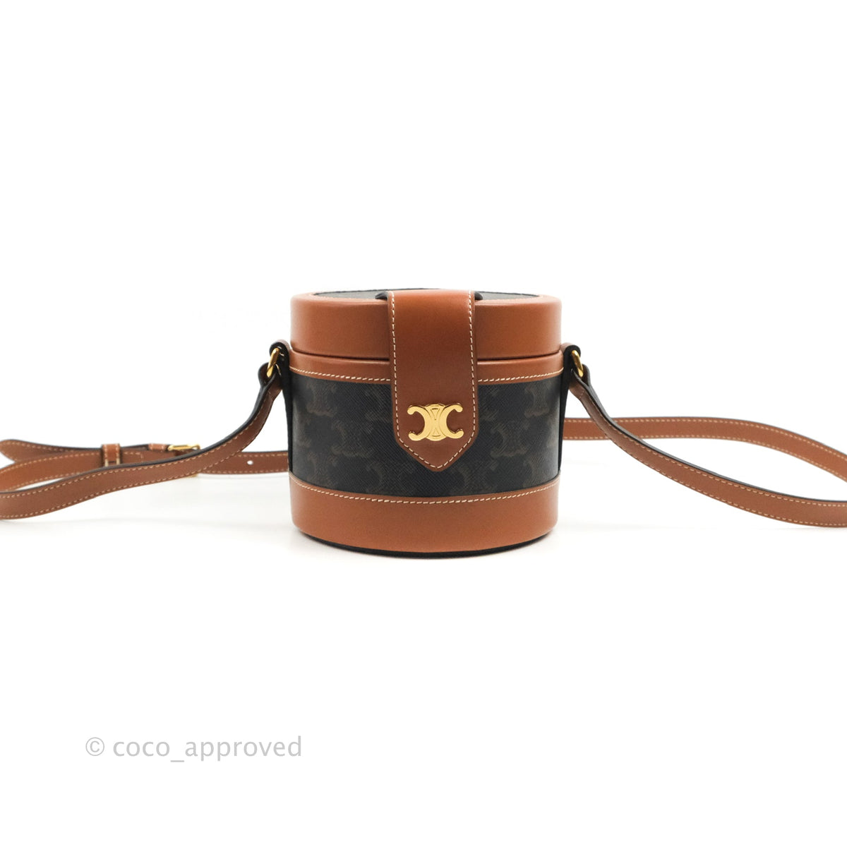 Celine Small Tambour Triomphe Canvas