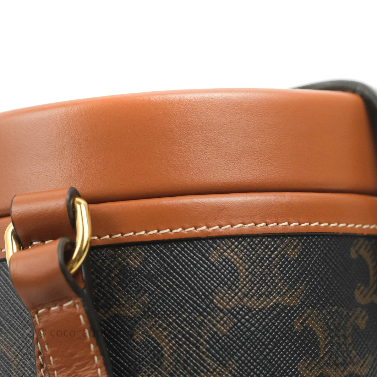 Celine Small Tambour Triomphe Canvas