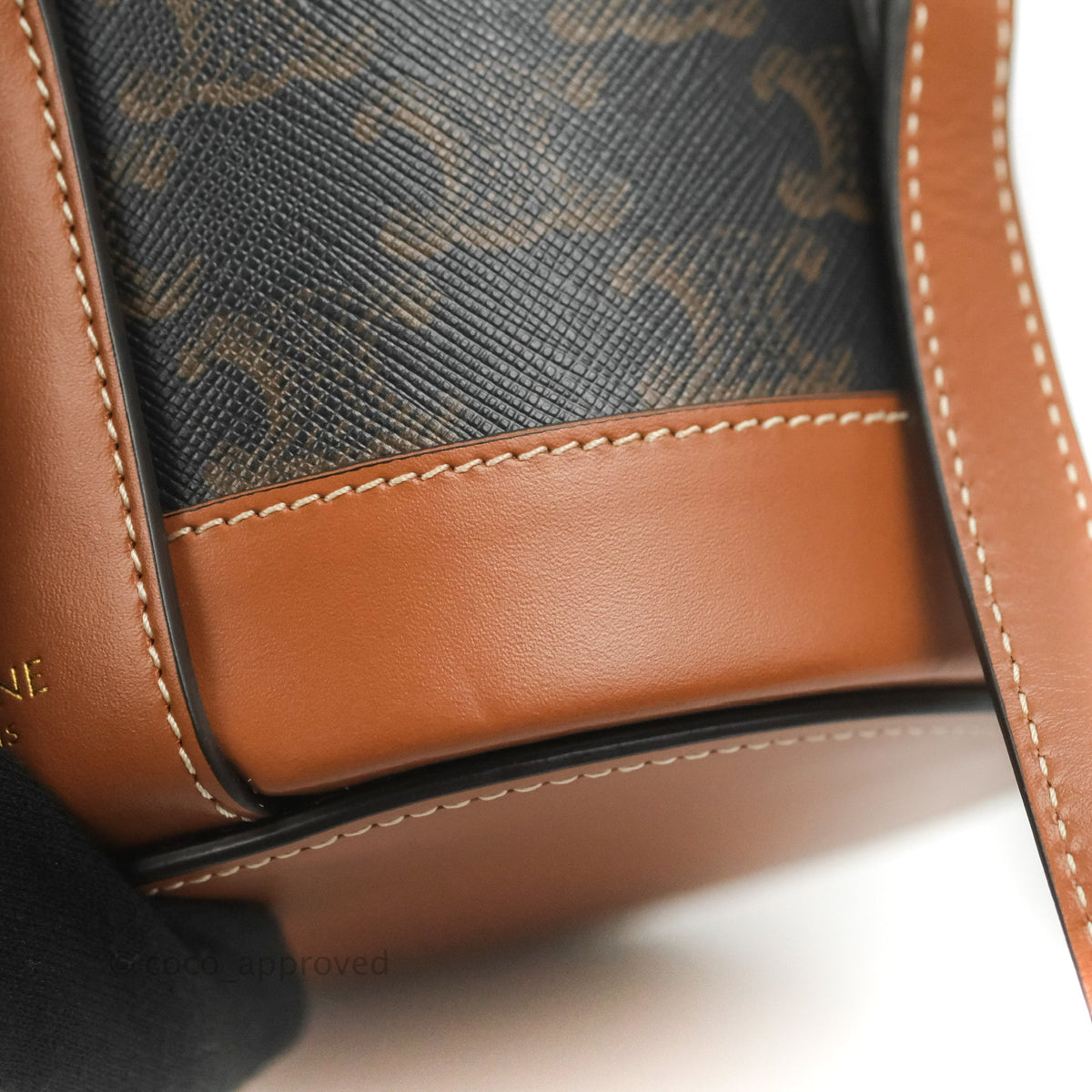 Celine Small Tambour Triomphe Canvas