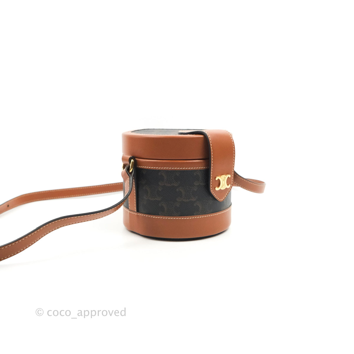 Celine Small Tambour Triomphe Canvas