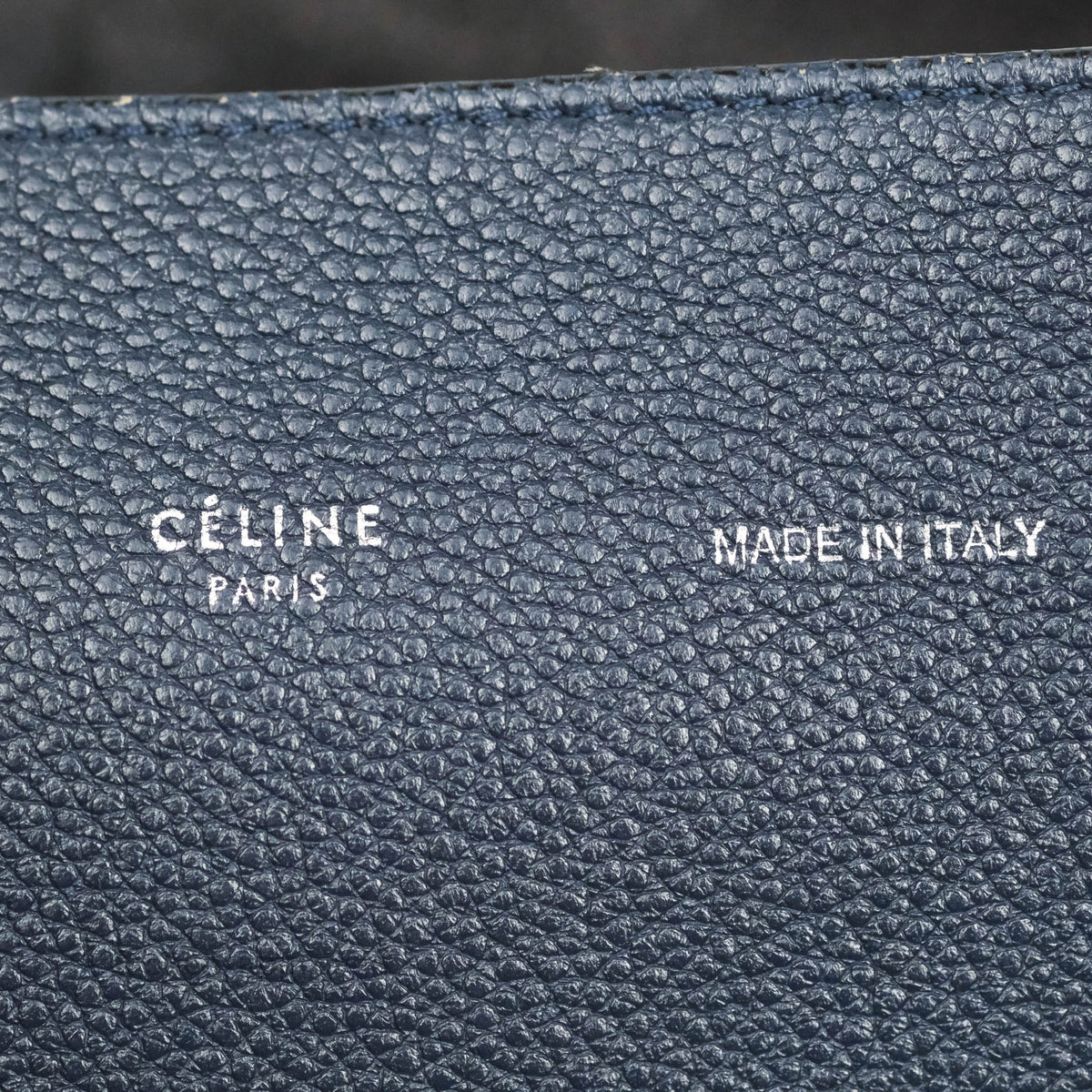 Celine Small Cabas Phantom Soft Grained Calfskin Dark Navy
