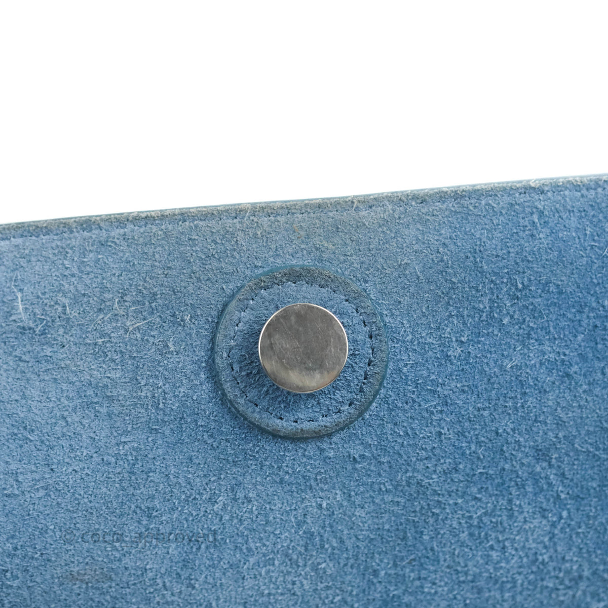 Celine Mini Belt Bag Blue Grained Calfskin Silver Hardware