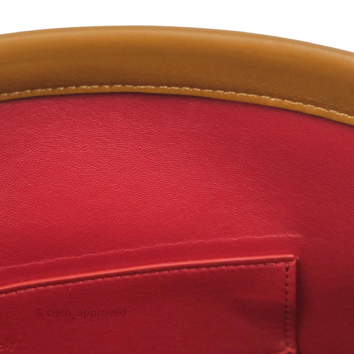 Celine Clasp Bucket Bag Brown
