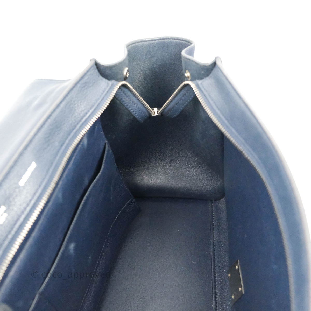 Celine Small Sleek Trapeze Navy Calfskin