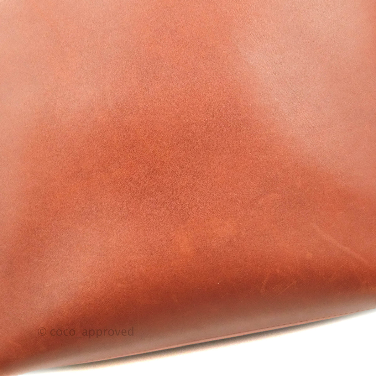 Celine Sangle Bucket Bag Calfskin Brick Red Gold Hardware