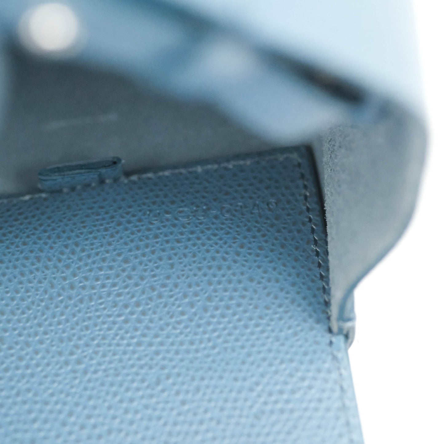 Celine Small Vertical Cabas Tote Grained Calfskin Blue Silver Hardware