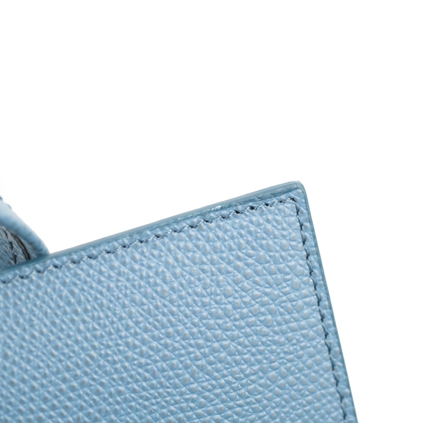 Celine Small Vertical Cabas Tote Grained Calfskin Blue Silver Hardware