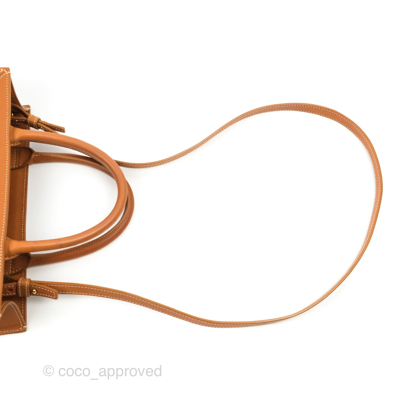 Celine Small Vertical Cabas Tote With Celine Print Natural/Tan