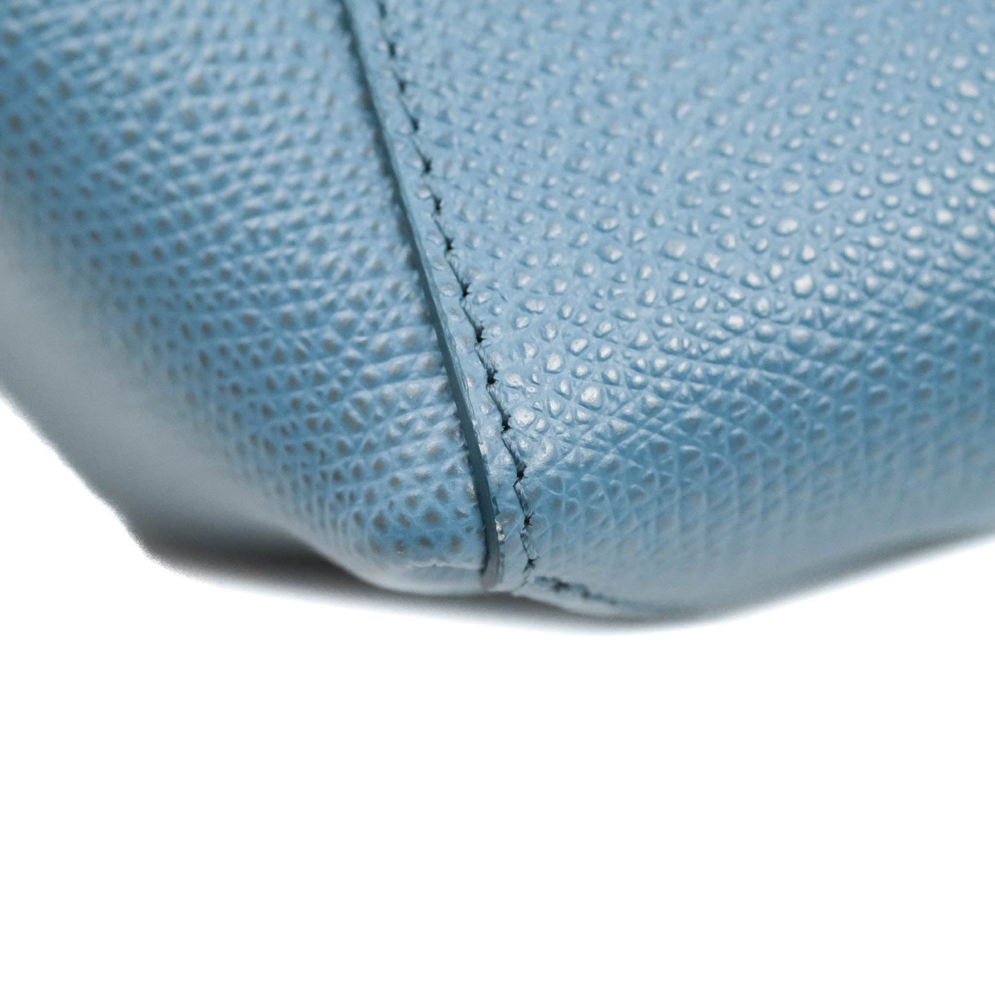 Celine Small Vertical Cabas Tote Grained Calfskin Blue Silver Hardware