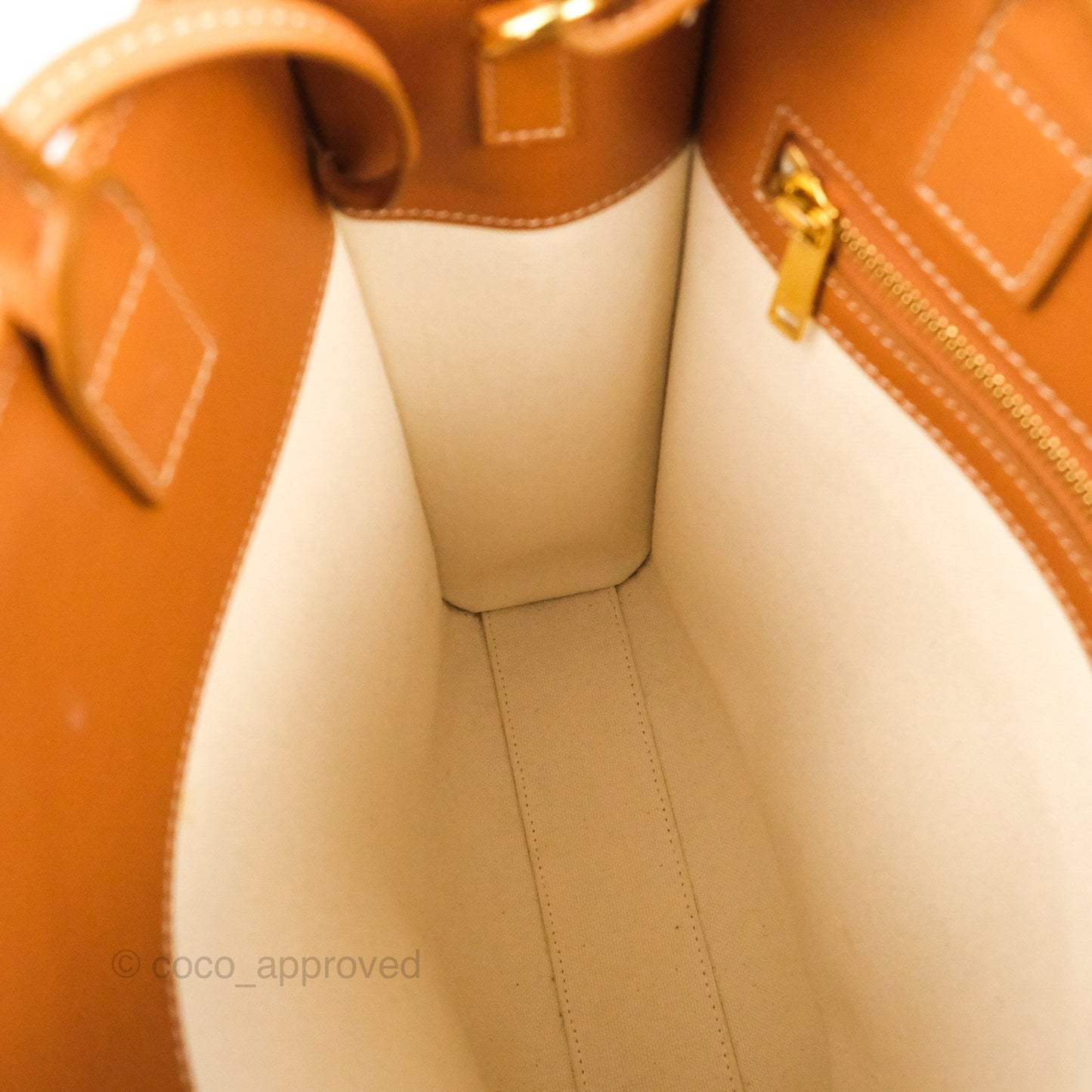 Celine Small Vertical Cabas Tote With Celine Print Natural/Tan