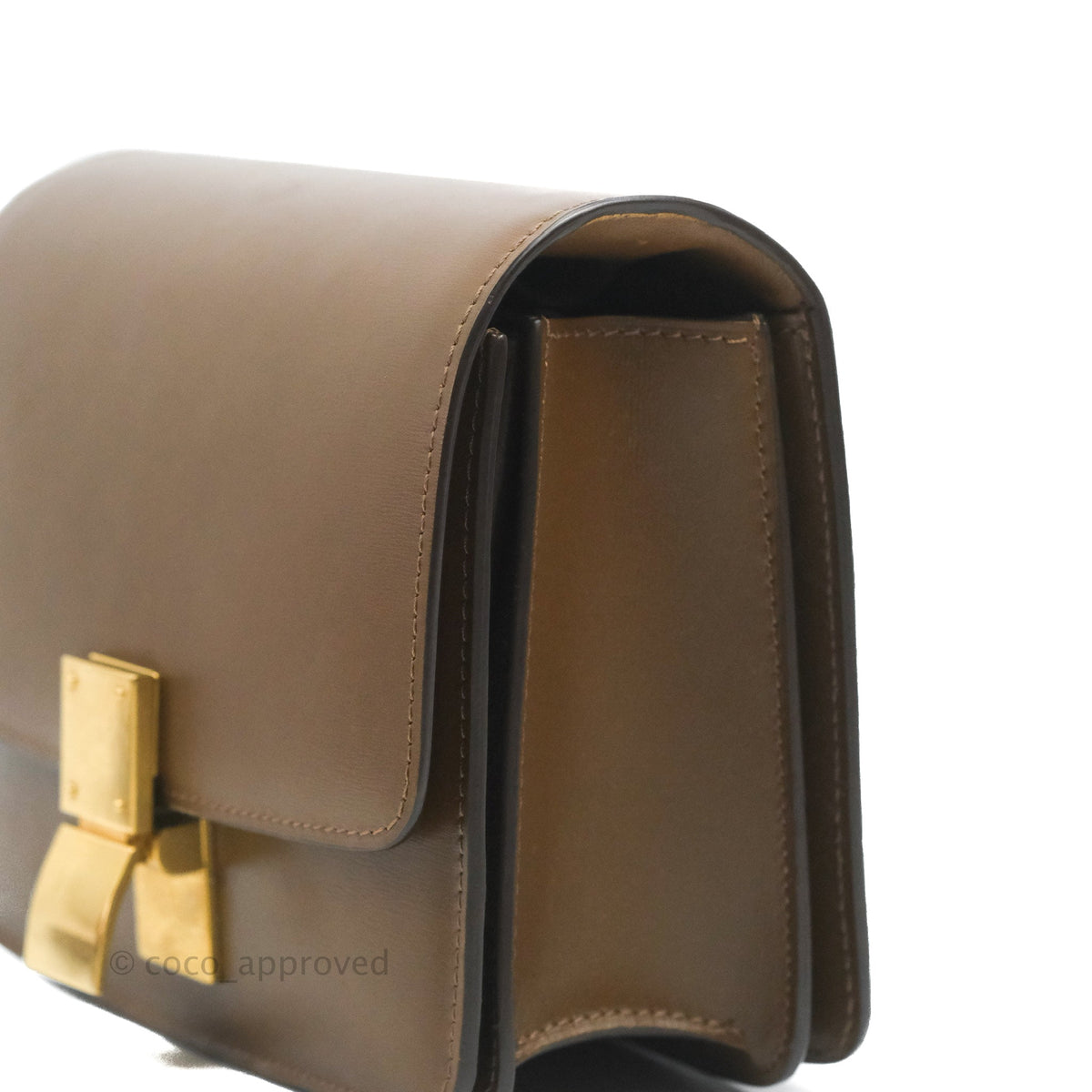 Celine Small Classic Box Flap Caramel Calfskin
