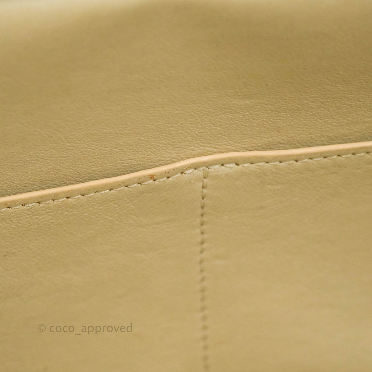 Celine Small Sleek Calfskin Tri-Color Trapeze Ivory