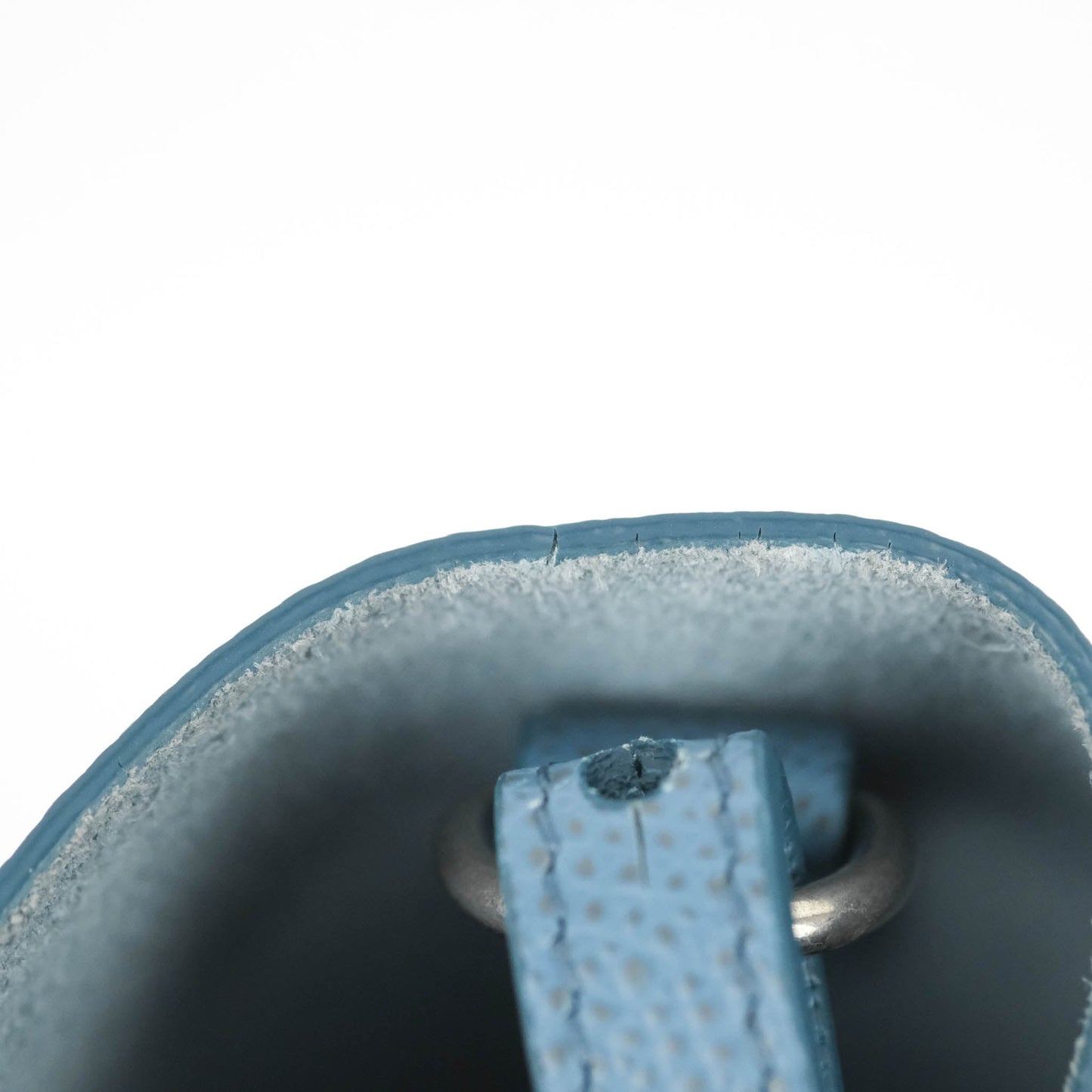 Celine Small Vertical Cabas Tote Grained Calfskin Blue Silver Hardware