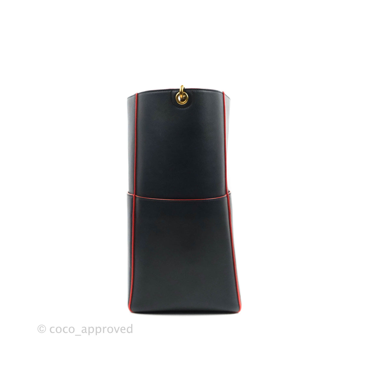 Celine Sangle Bucket Bag Navy Calfskin