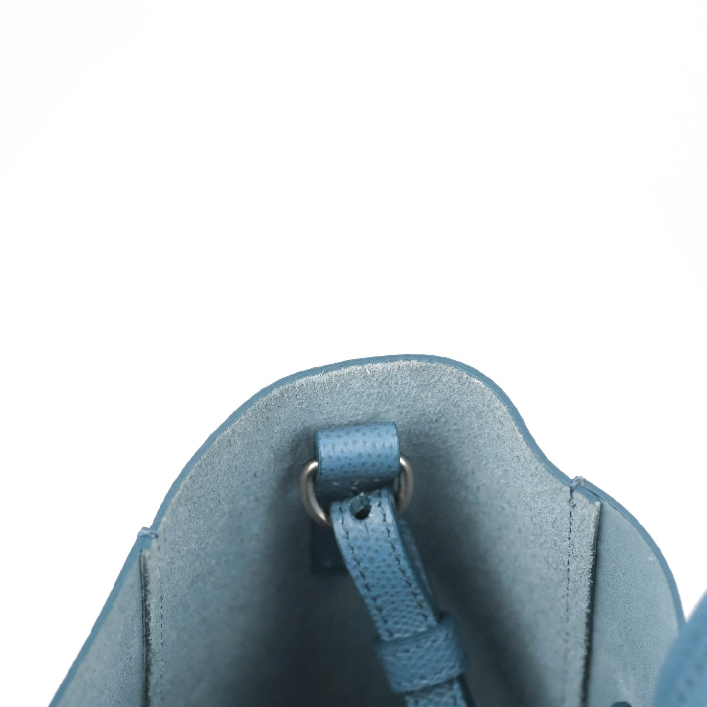 Celine Small Vertical Cabas Tote Grained Calfskin Blue Silver Hardware