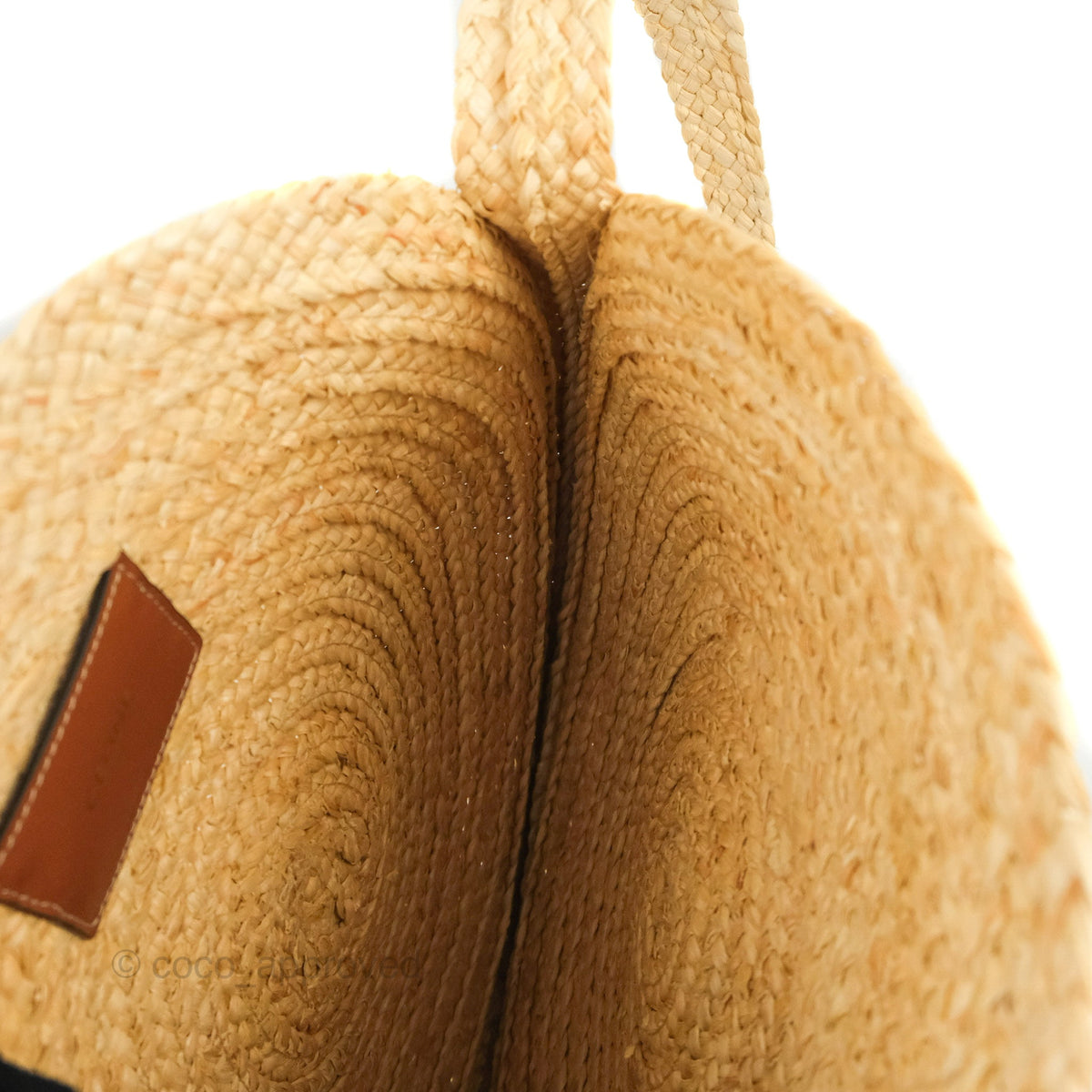 Celine Large Round Corn Leaves Calfskin Natural/Tan