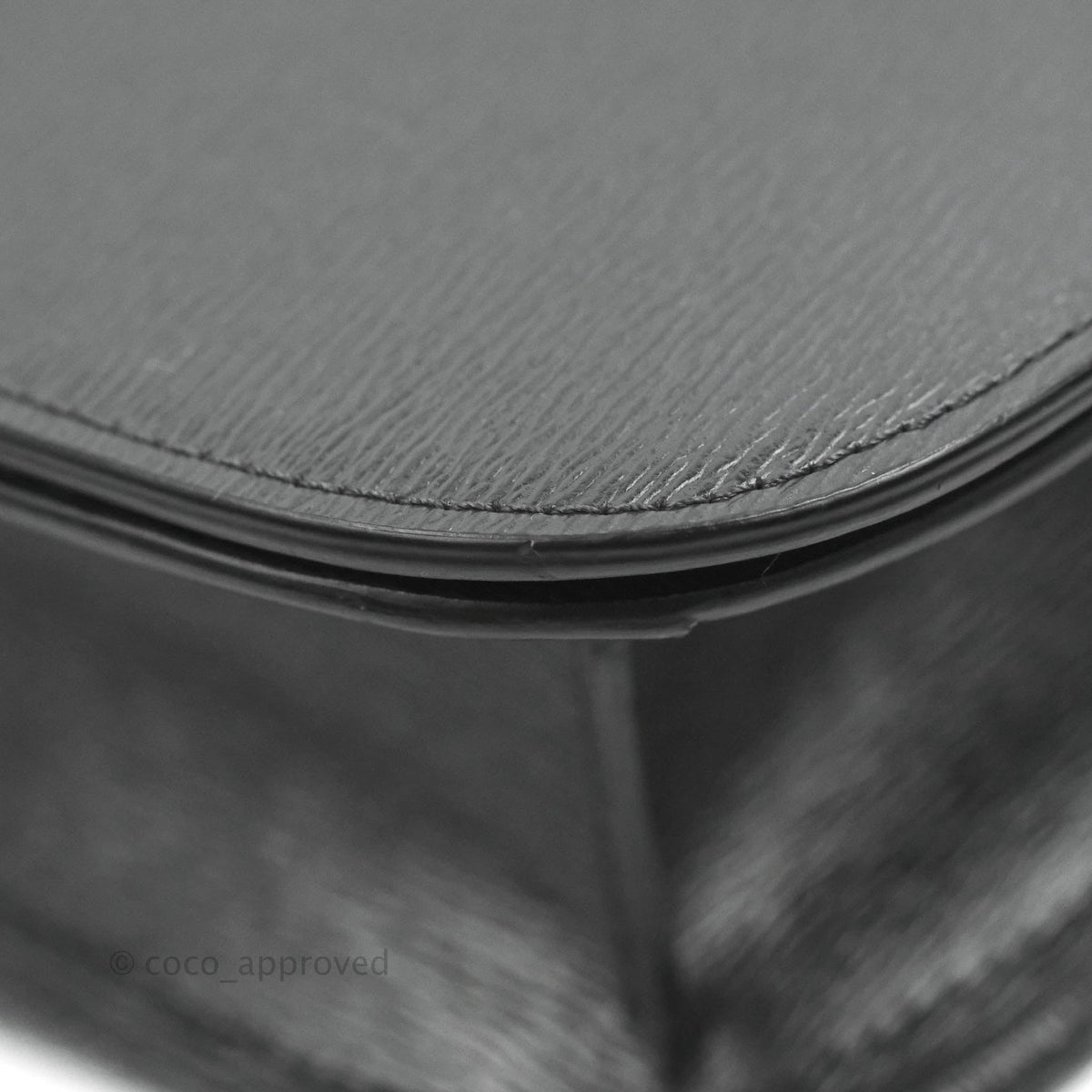 Celine Medium Classic Box Flap Dark Grey Liege Calfskin