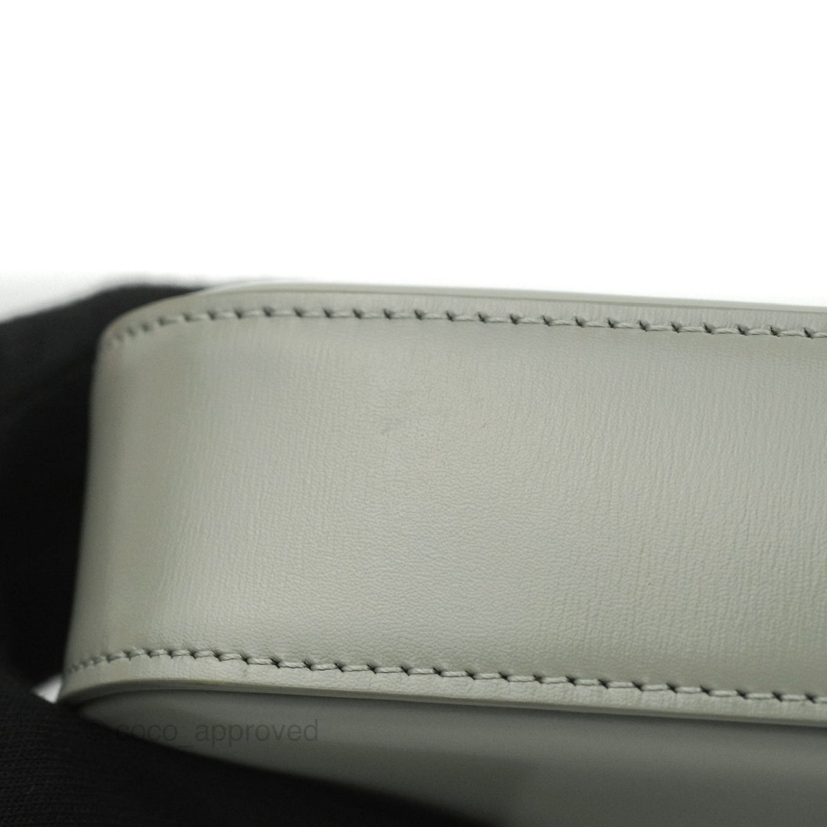 Celine Chain Shoulder Bag Pale Grey Shiny Calfskin