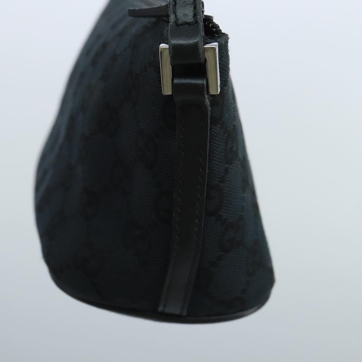 Gucci Baguette Black Canvas Clutch Bag
