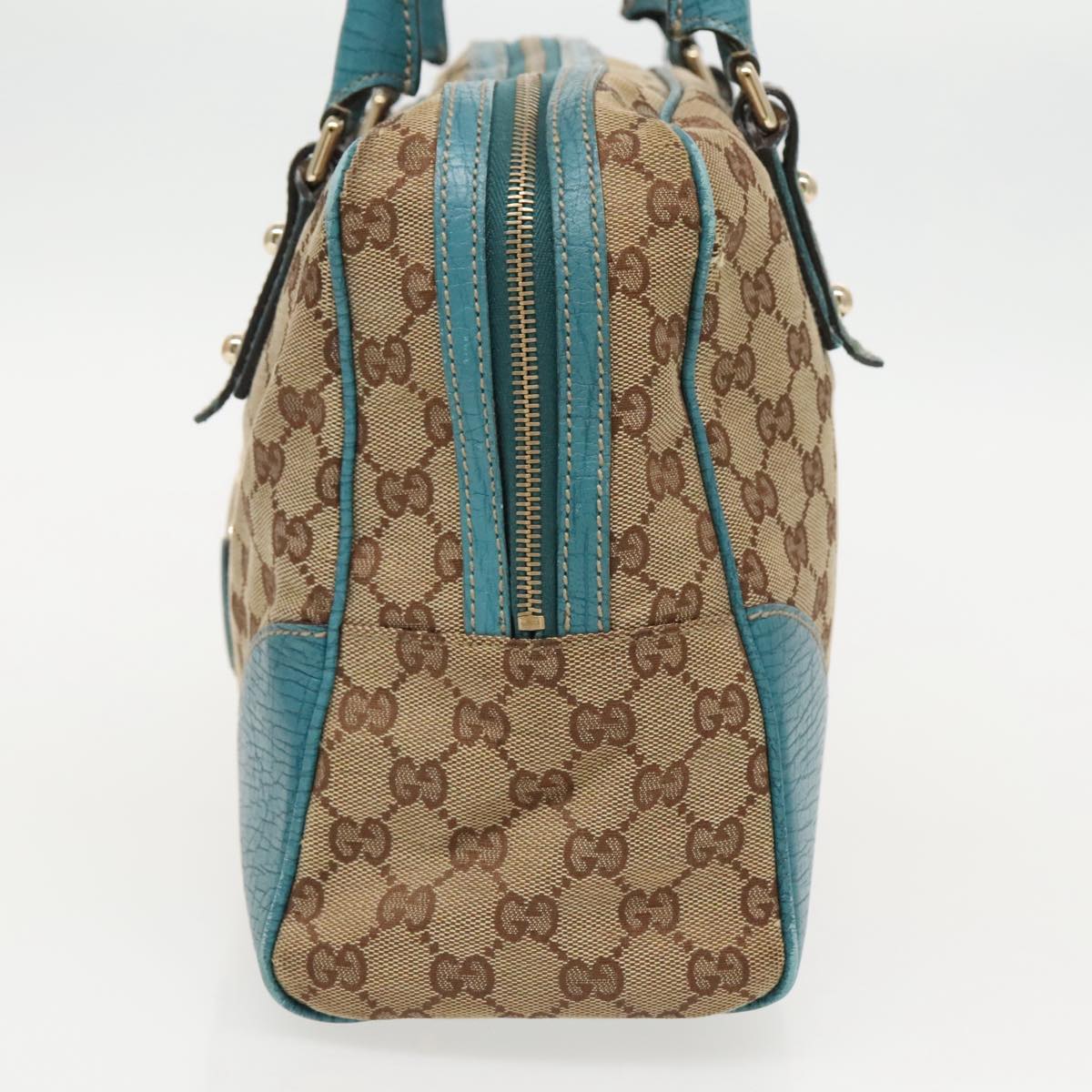 Gucci Horsebit Beige Canvas Tote Bag